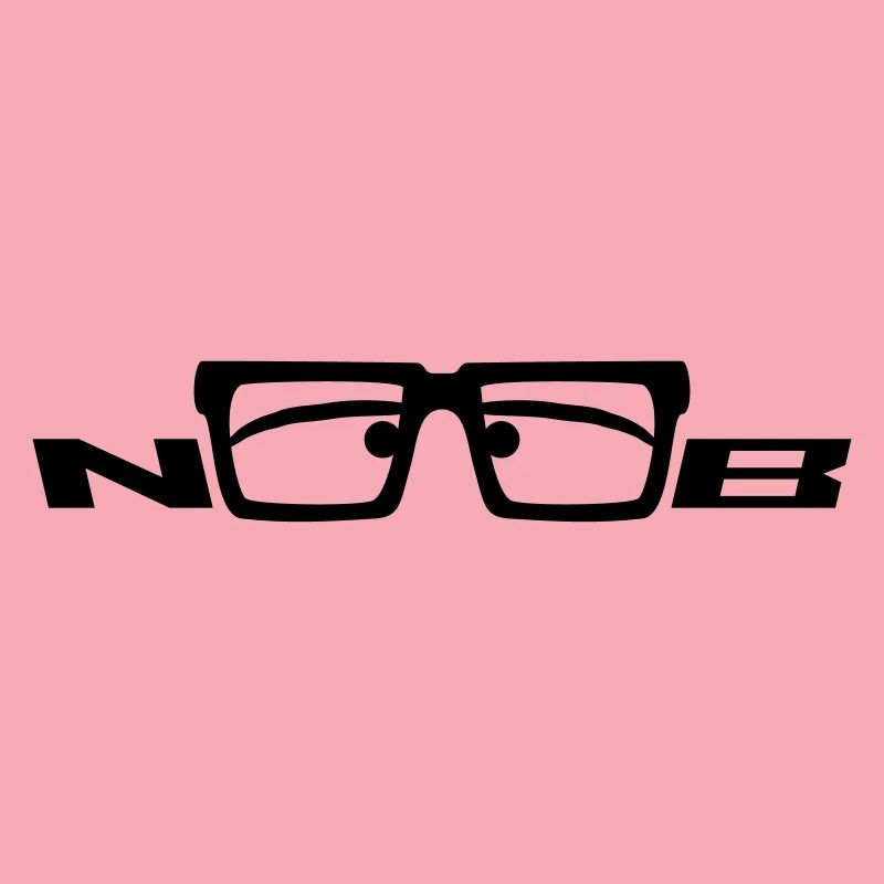 Noob Glasses Face Comic Nerd
