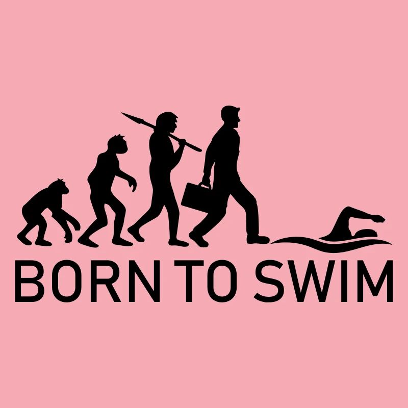 né pour nager l'évolution né de