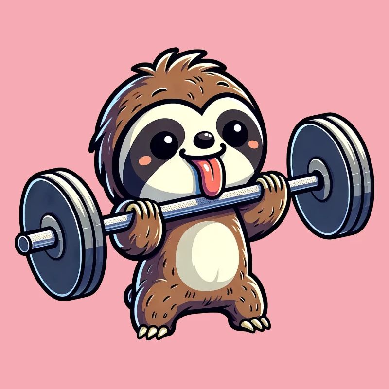 Sloth Strength Training: Dumbbells & Bench Press