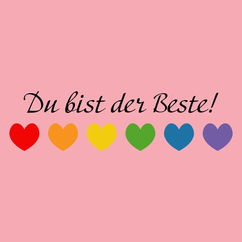 Regenbogenherzchen du bist der Beste