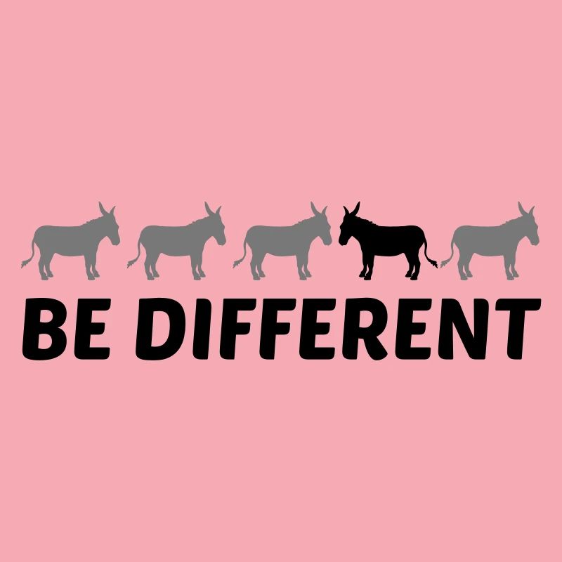 texte différent être différent âne cheval poney petit pac