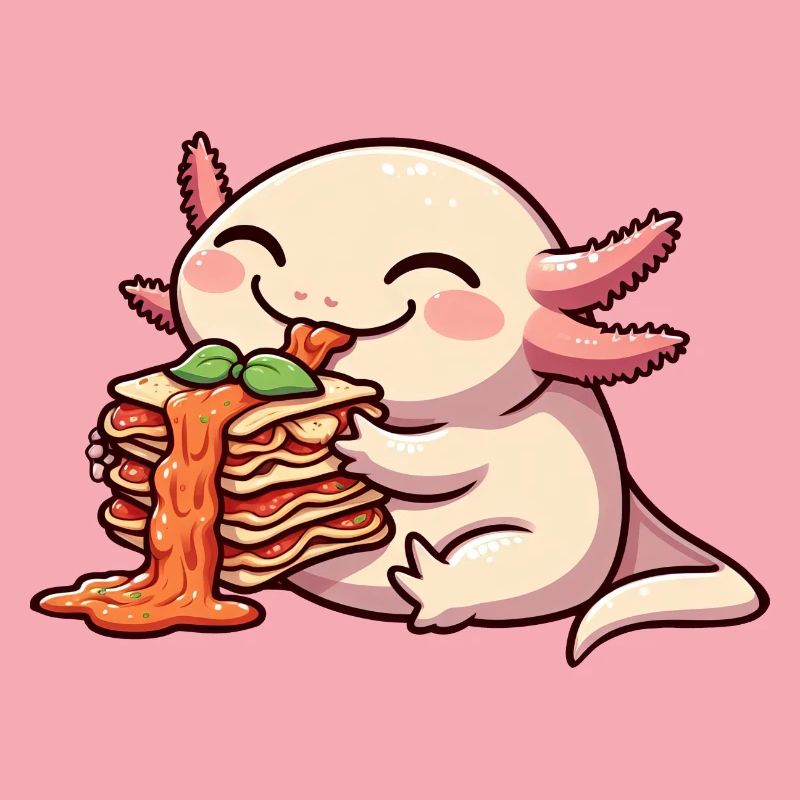 Axolotl Eats Lasagna Comic