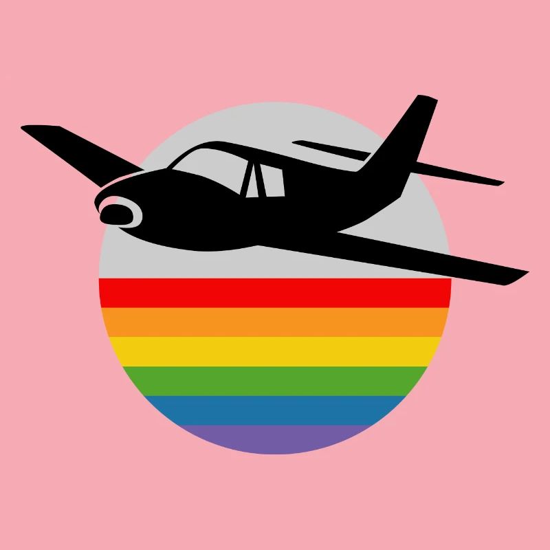 Rainbow Airplane