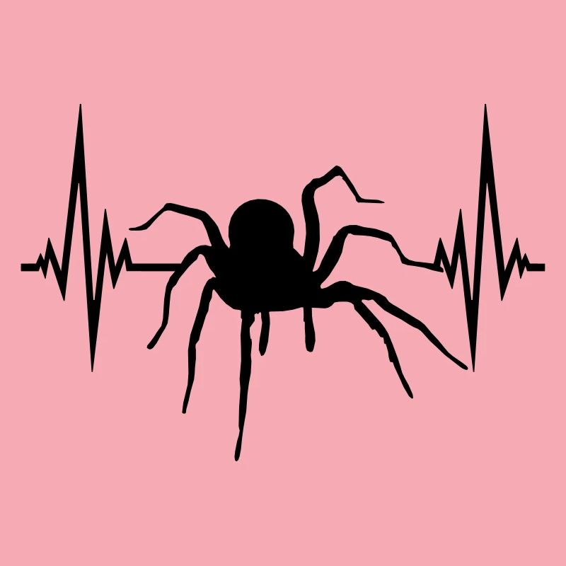 frequenz puls herzschlag spinne vogelspinne design