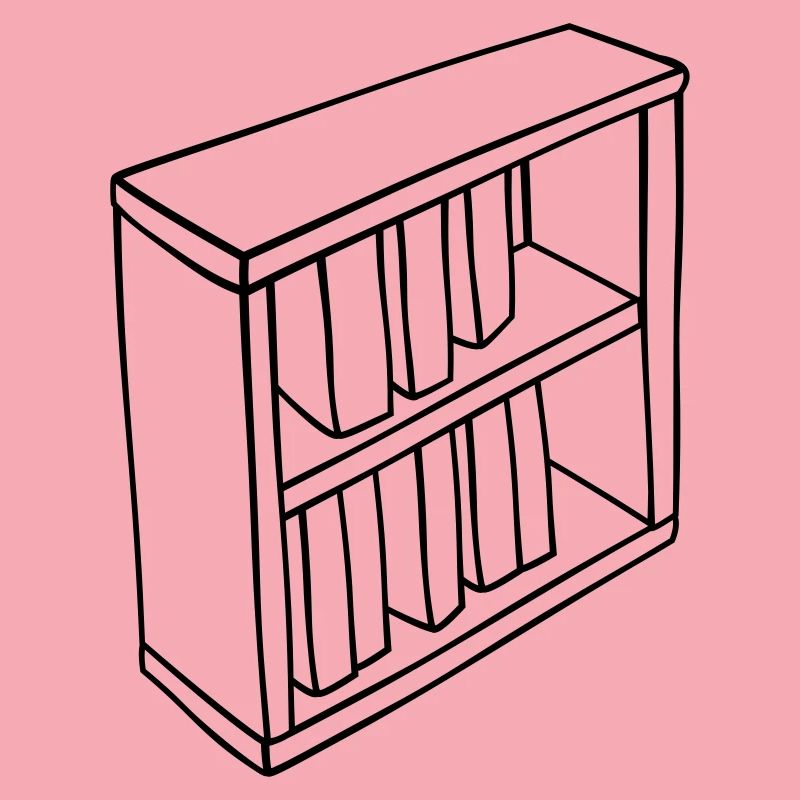 Conception clipart de bibliothèque