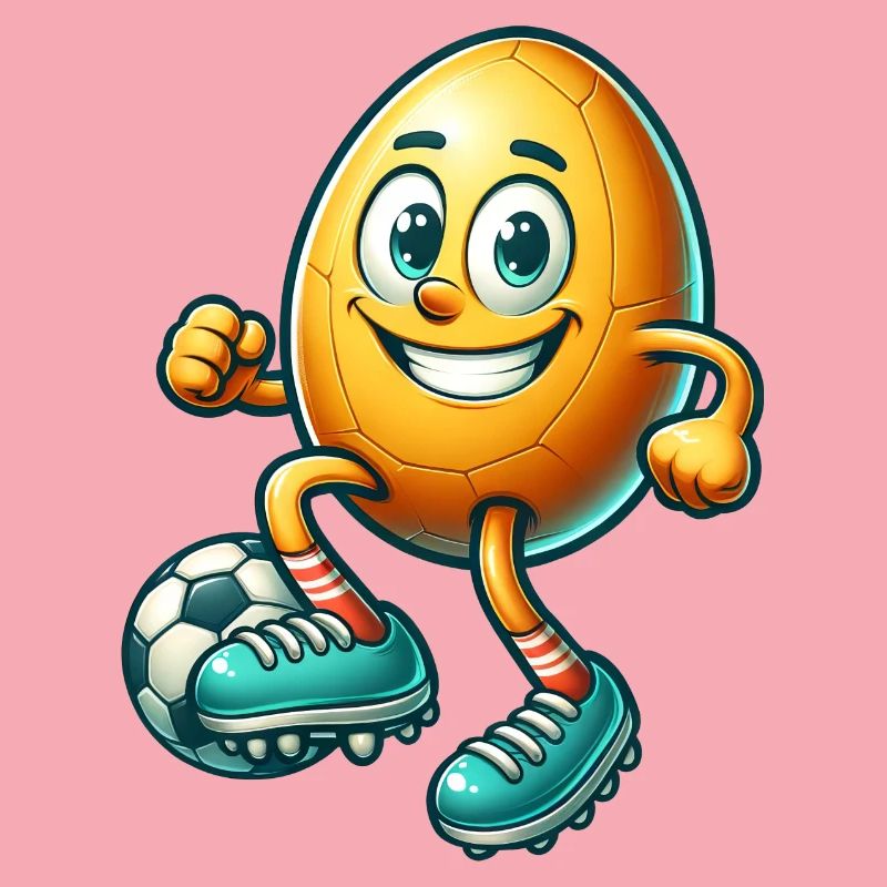 Easter Egg Soccer Design, Soccer Player Easter