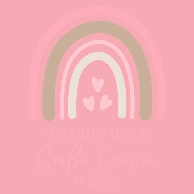 Boho Regenbogen Ich werde eine große Cousine 2025