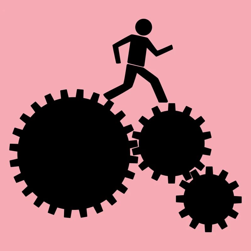 Workers in the clockwork!