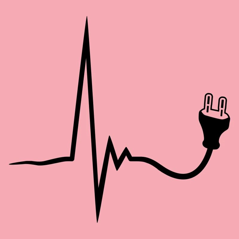 heartbeat current line plug power socket connect p