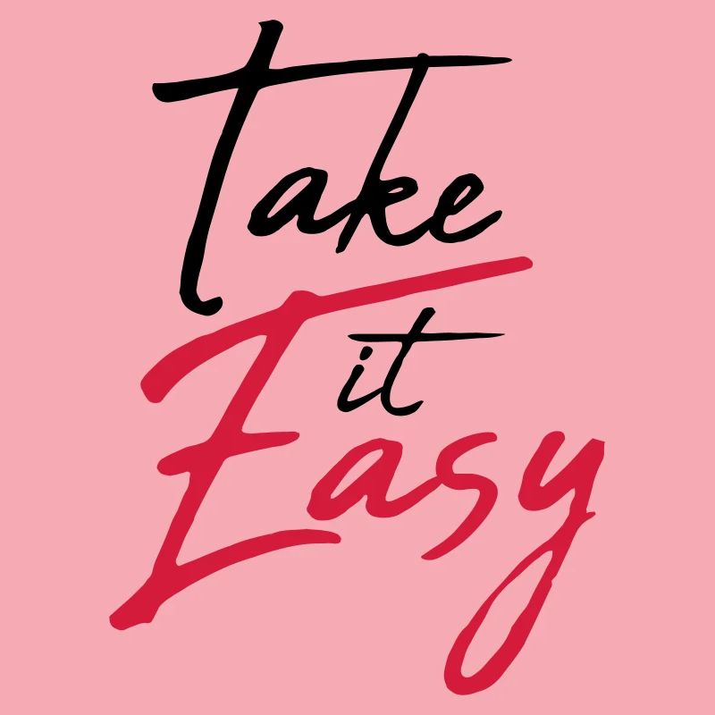 cool cool take it easy logo design text chill