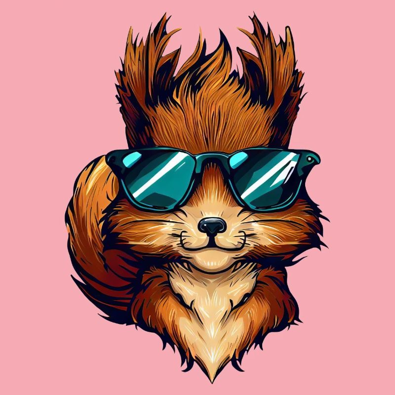 Cool Eichhörnchen - Eichhörnchen mit Sonnenbrille