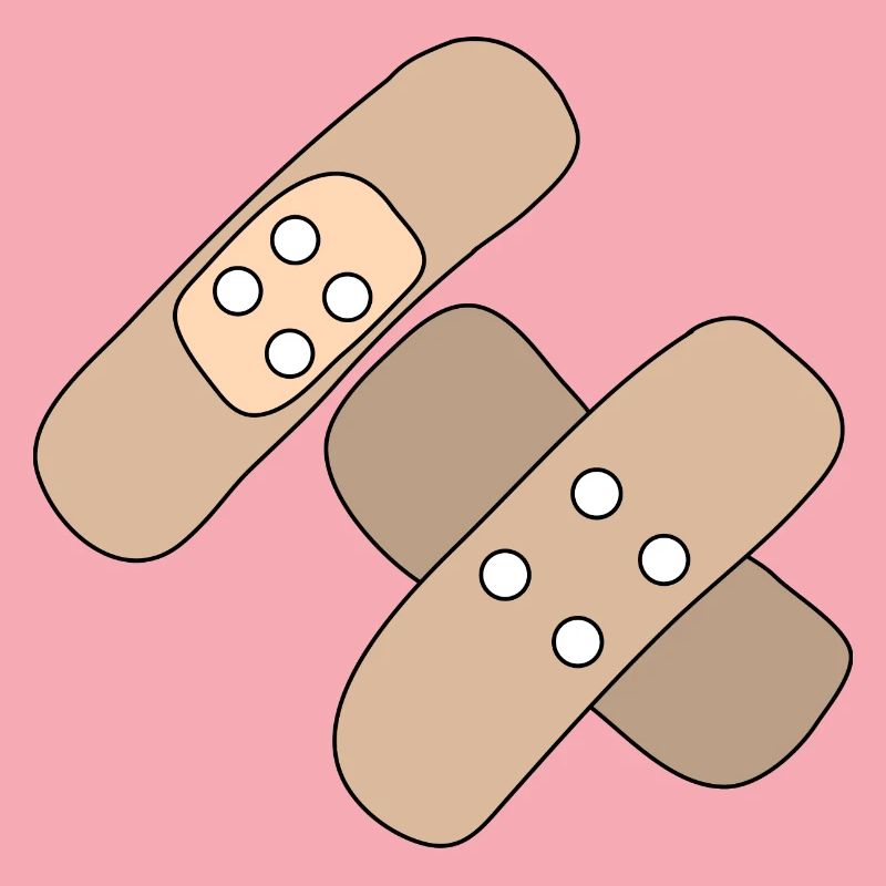 Patch, blessure, blessure, guérison, idée cadeau