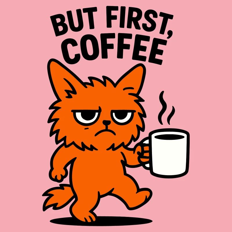 But first coffee cat