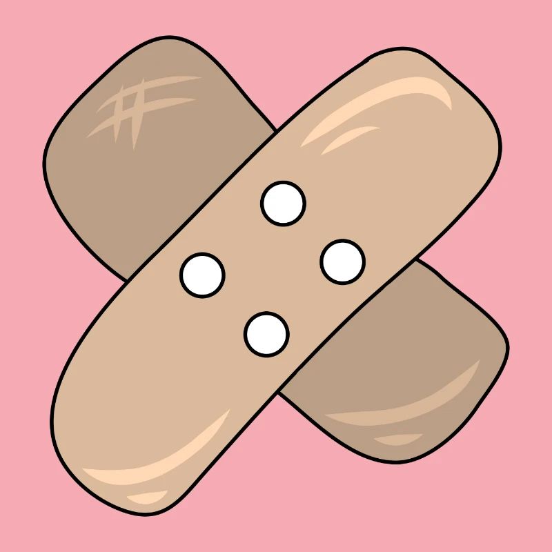 Patch, blessure, blessure, guérison, idée cadeau