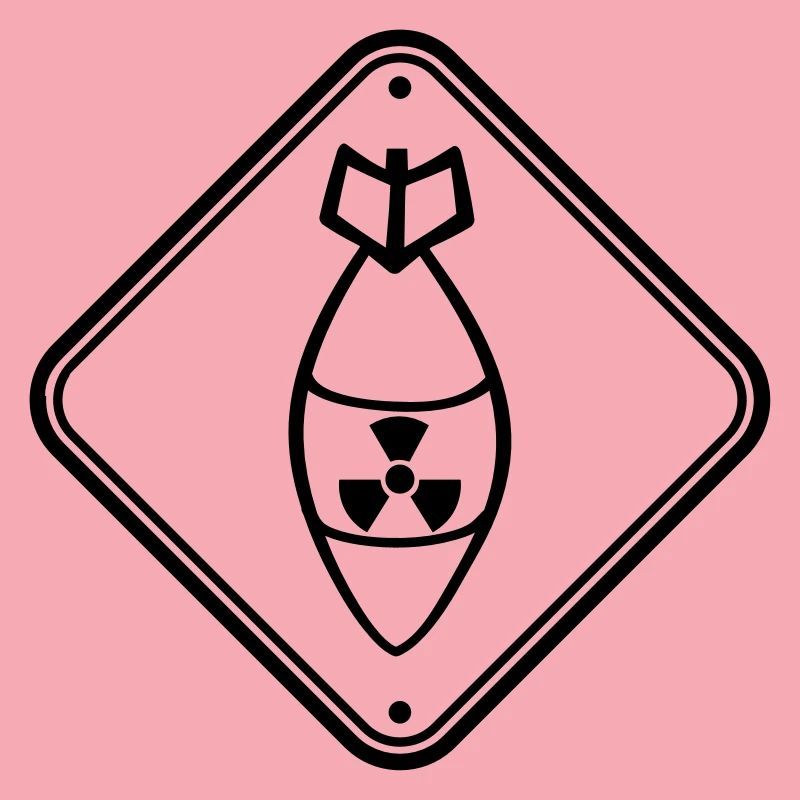 shield danger caution warning caution atomic bomb r