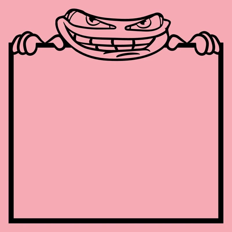 frog shield hide frame text write mau