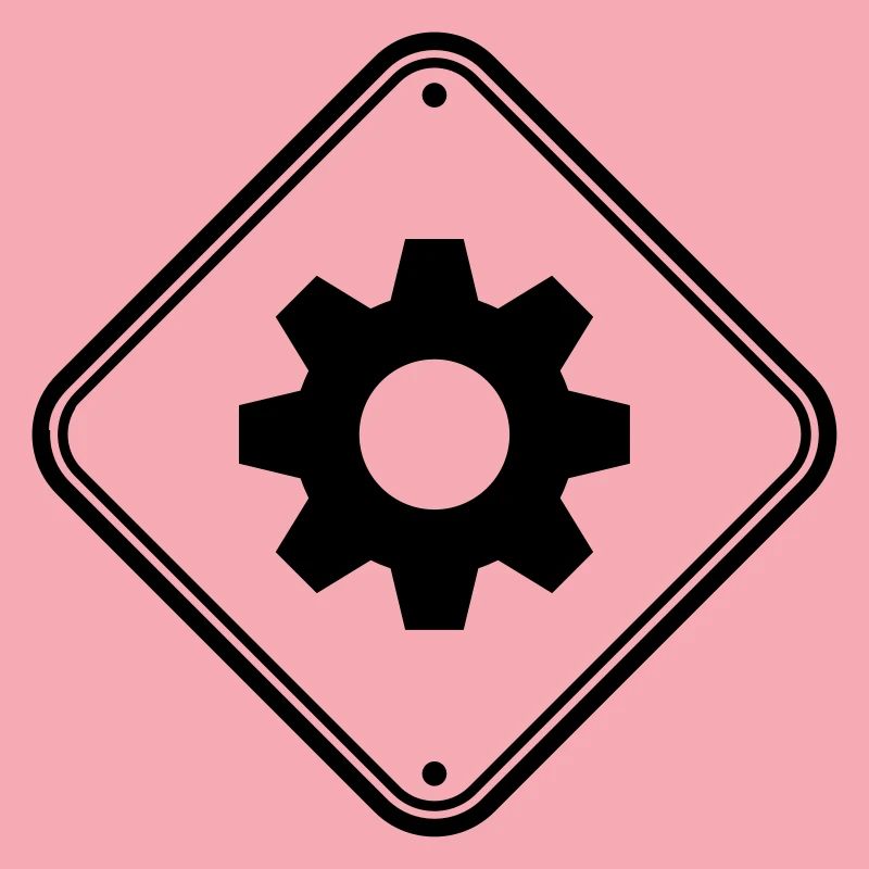 engineer gear danger shield zone caution mecha