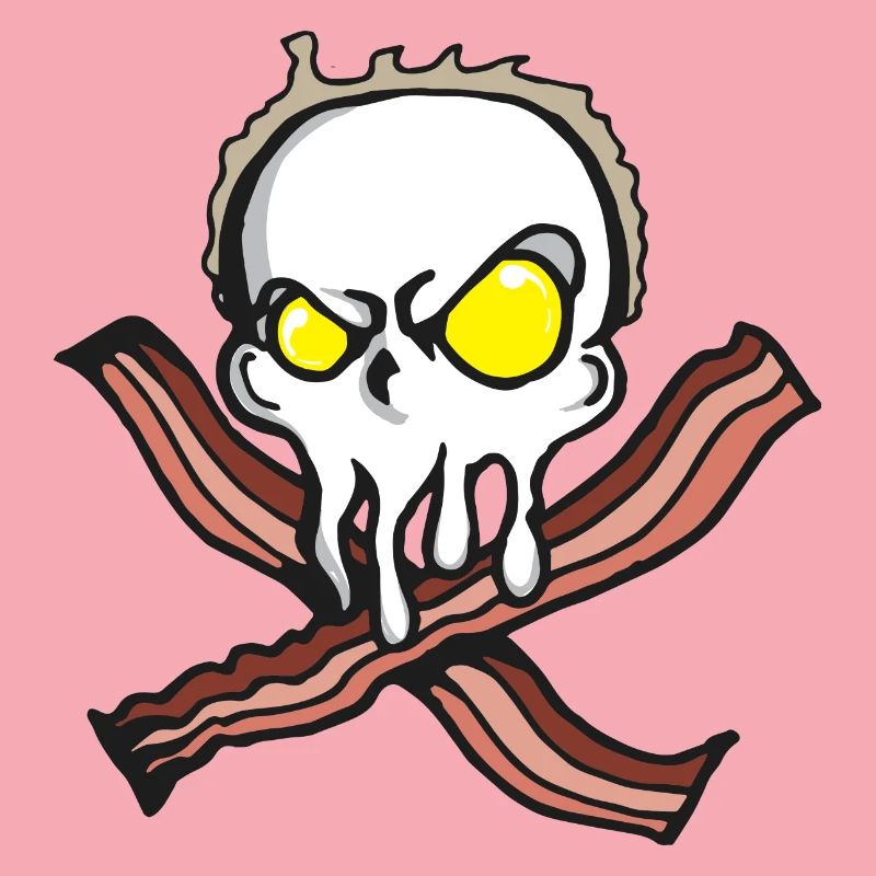 Egg Bacon Breakfast Brunch Fried Egg Pirate Gift