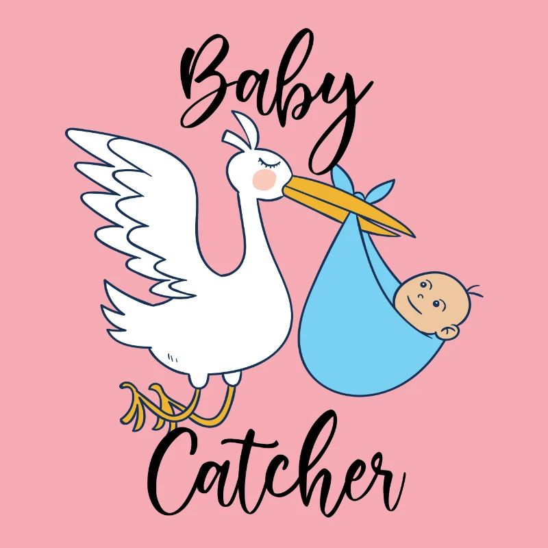 Hebamme Storch | Entbindungspfleger Beruf Geschenk