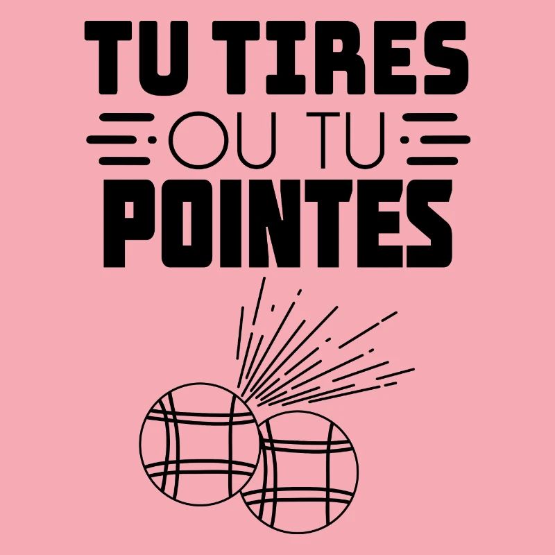 Sie schießen oder Sie zeigen Petanque T-Shirt Geschenk