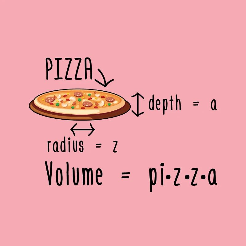 Pizza de mathématicien | Idée cadeau maths mathématiques