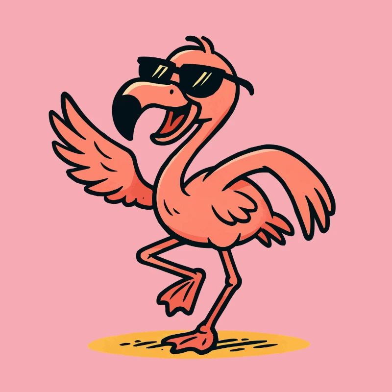 Flamingo Comic dance