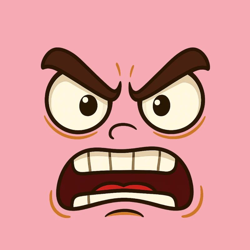 Böse oder Verärgert? Jedenfalls markantes Gesicht