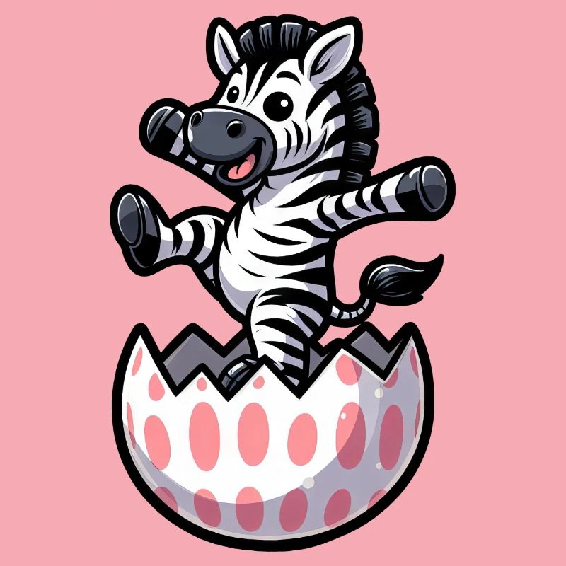 Oeuf de Pâques Zebra Comic Oeuf de Pâques