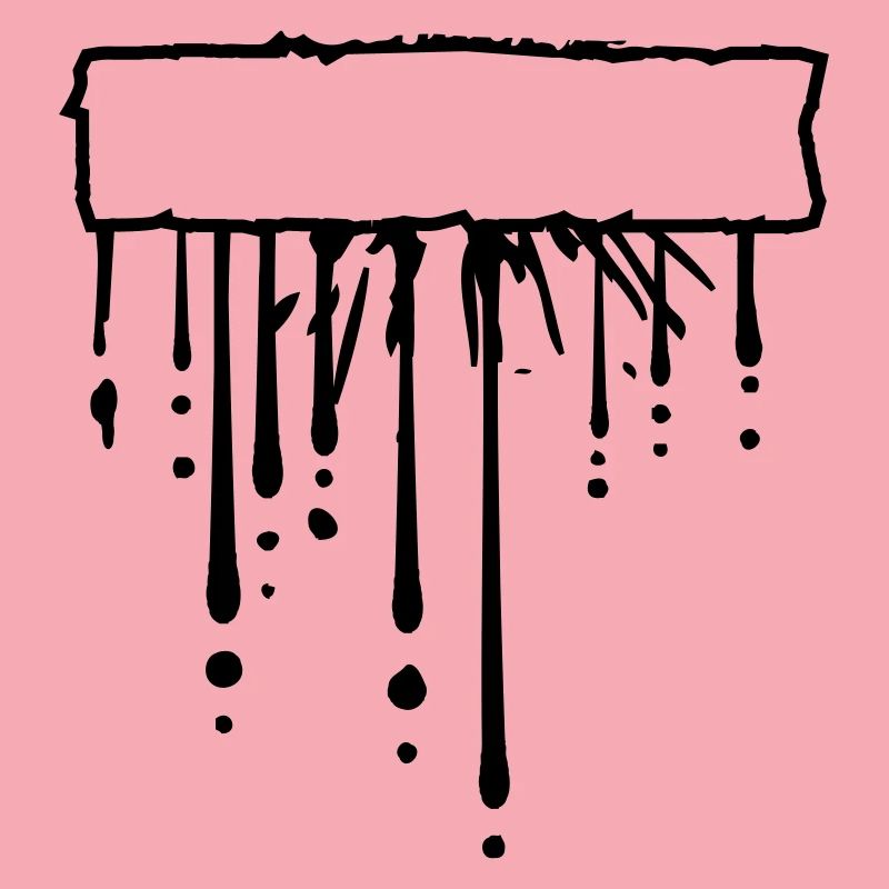 Text Feld Schild Rahmen Tropfen Graffiti Spritzer