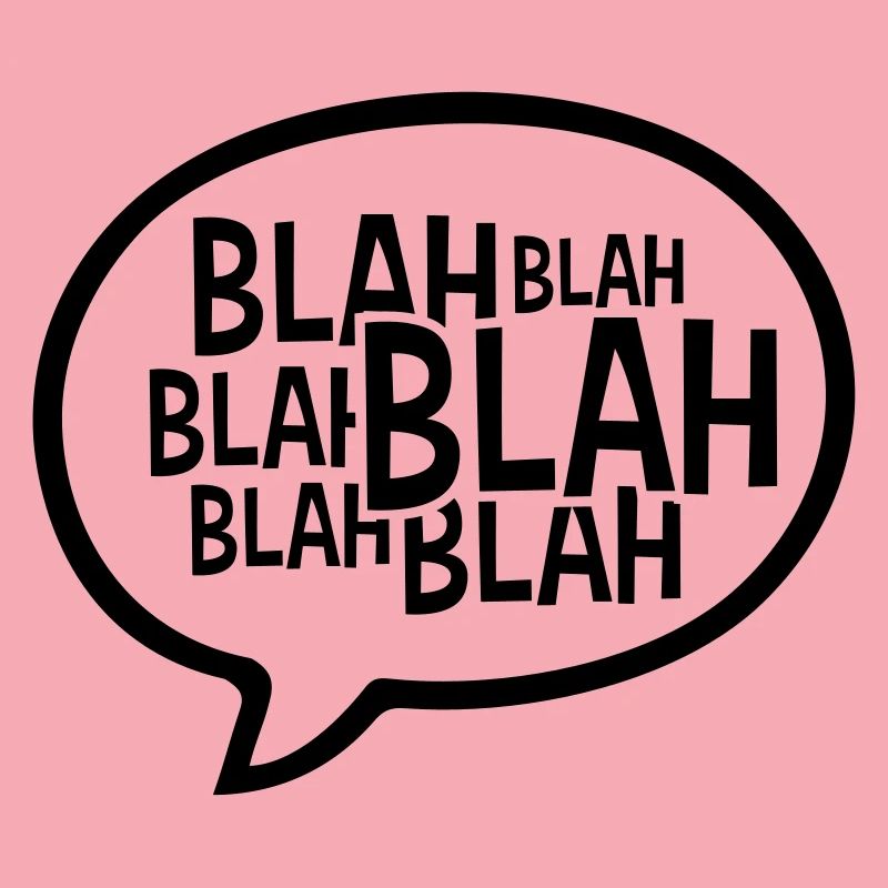 Bulle de dialogue comique bla