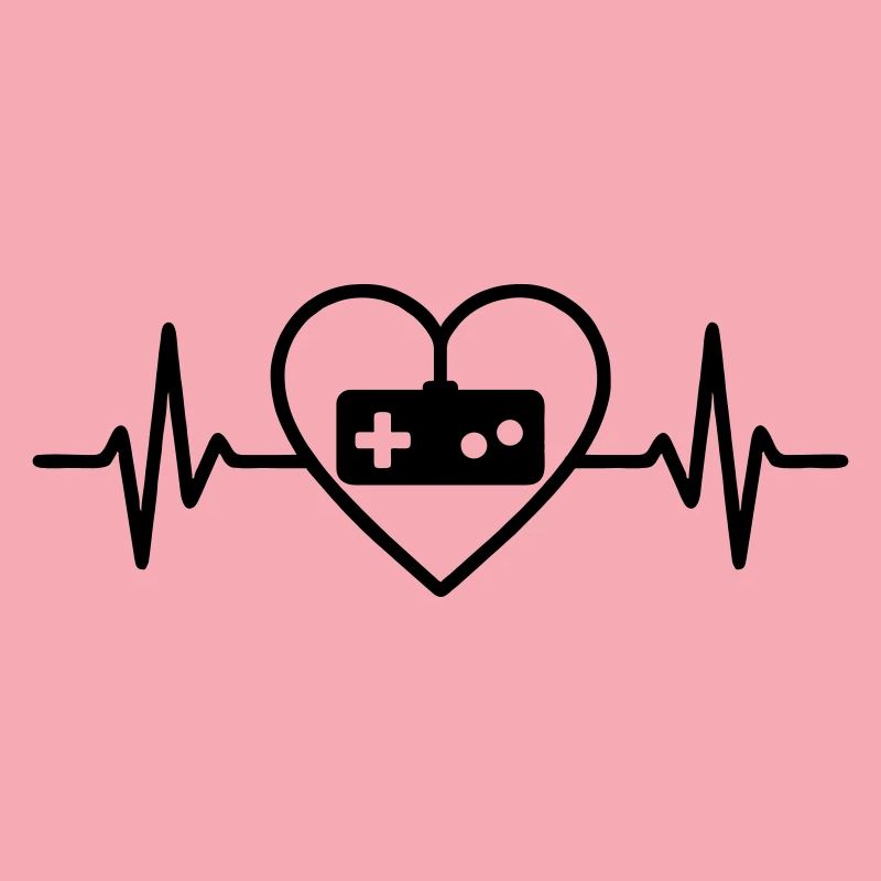 Herz Retro Videospiele Controller