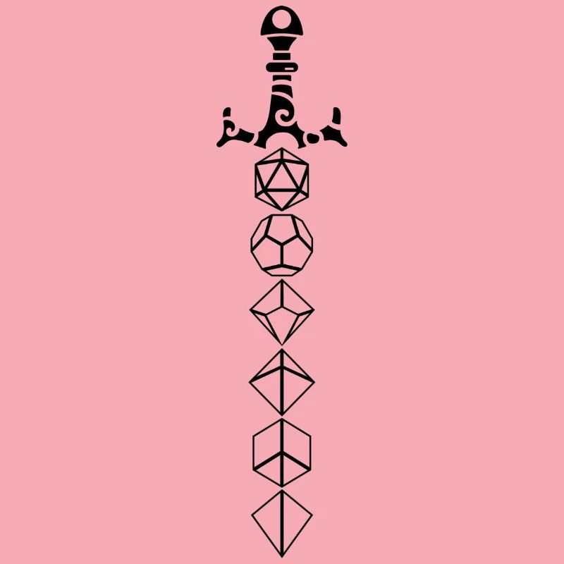 Épée de dés de donjon