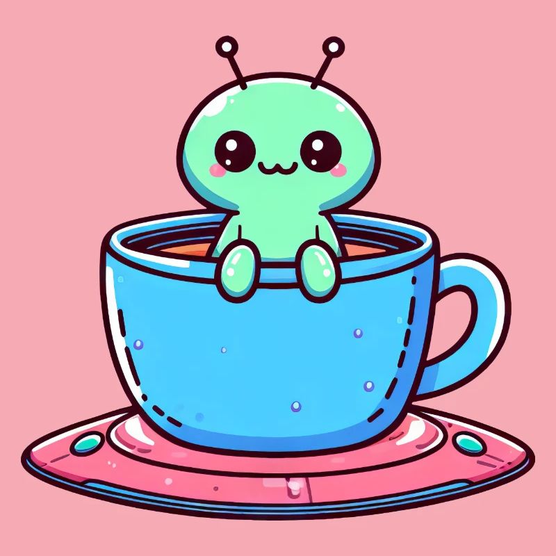 Green Alien & Coffee Tea: Interstellar Break with