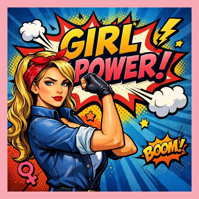 Mädchenkraft Comicheldin