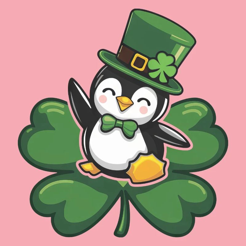 St. Patrick's Day Penguin: Cute