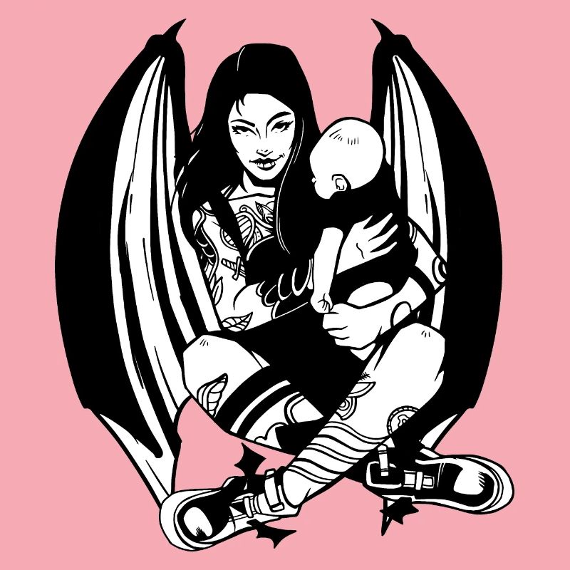 GOTH MAMA WERDENDE MUTTER GOTHIC