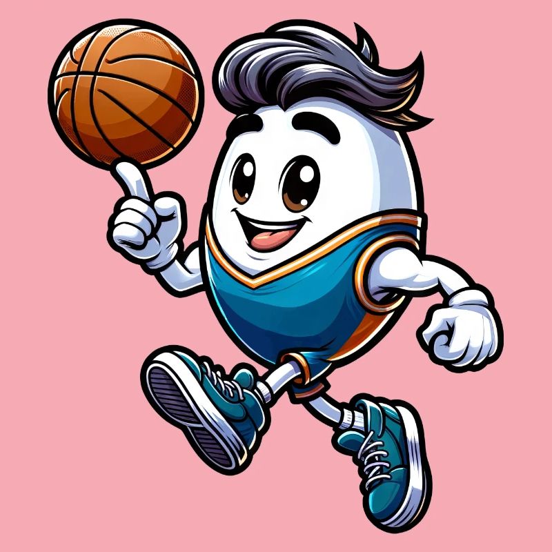 Easter Basketball Egg Sporty Easter Egg Decoration