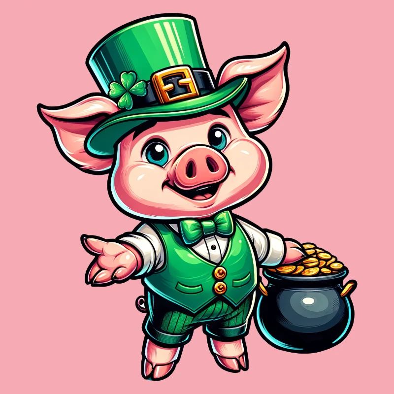 Doux cochon de la Saint-Patrick