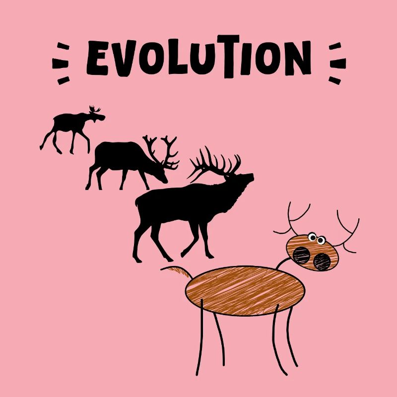 Deer Evolution – Drôles d’étapes de l’évolution.