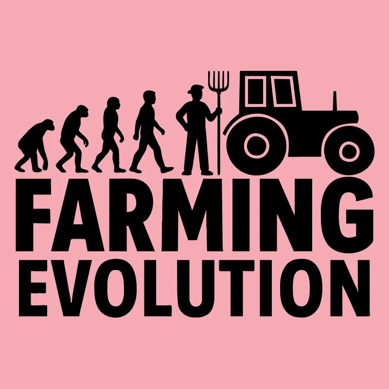 Agriculture Evolution Tractor Farmer