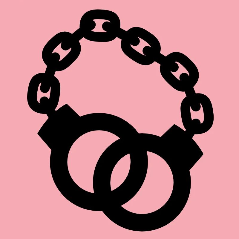 Handschellen zusammen Polizist oder Dame gesperrt