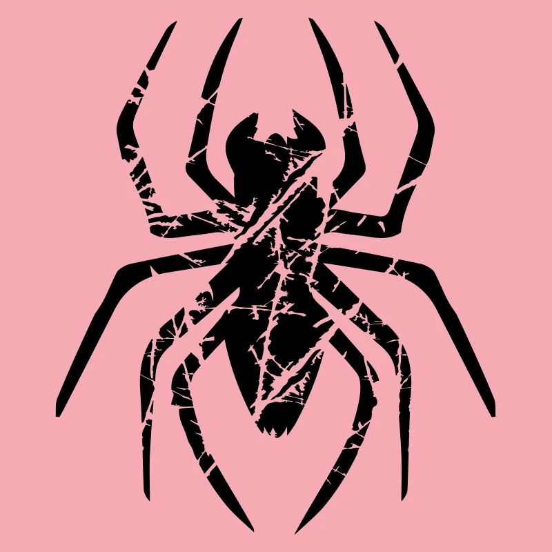 kratzer risse spinne logo design ekelig horror hal