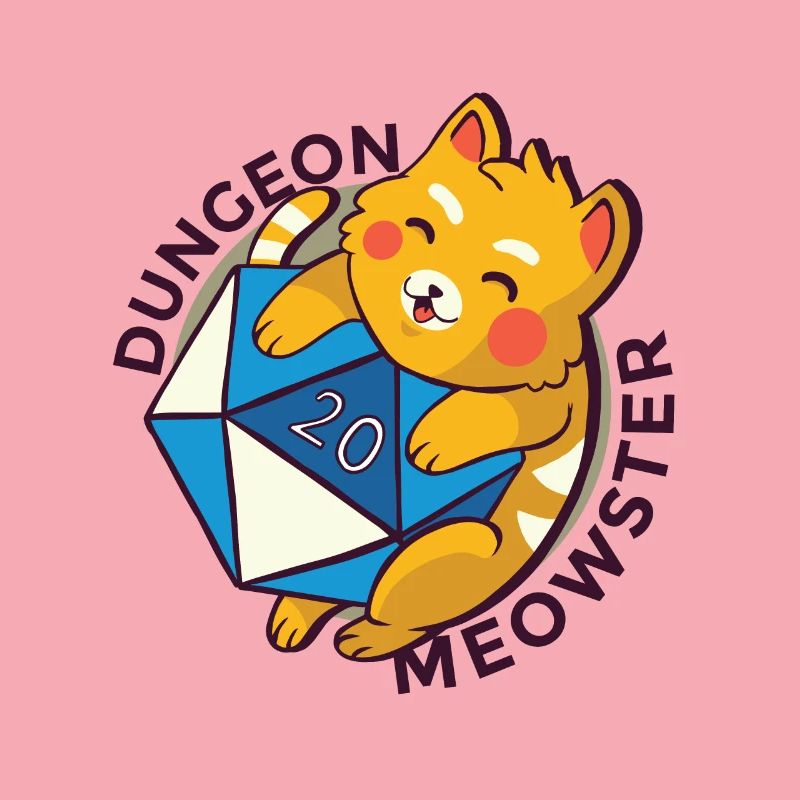 Dungeon Meowster Chat avec Dungeon Cube