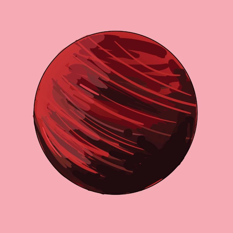 Circle Red Circle Symobl Shapes Planet