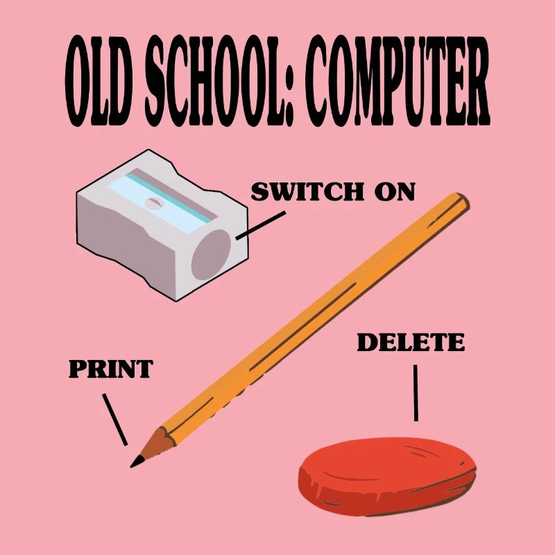 Old school computer pc technology