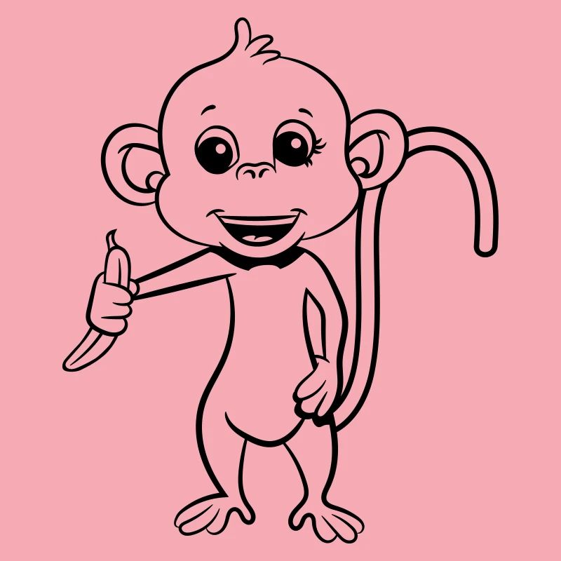 monkey has banana