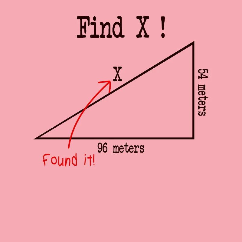 Math math meme Find X Found It pythagoras