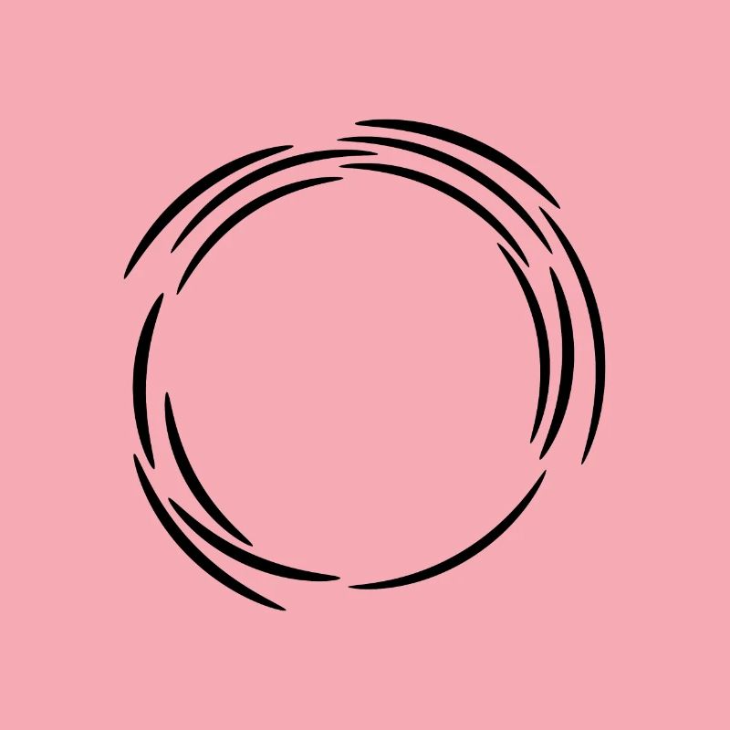 Cercle de ligne de conception lignes