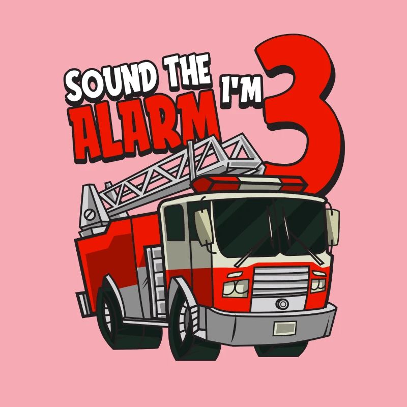 3rd Birthday Years Fire Brigade Three Alarm Gift