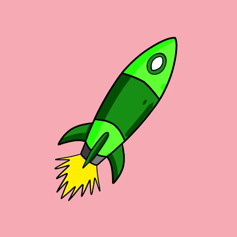 Fusée verte